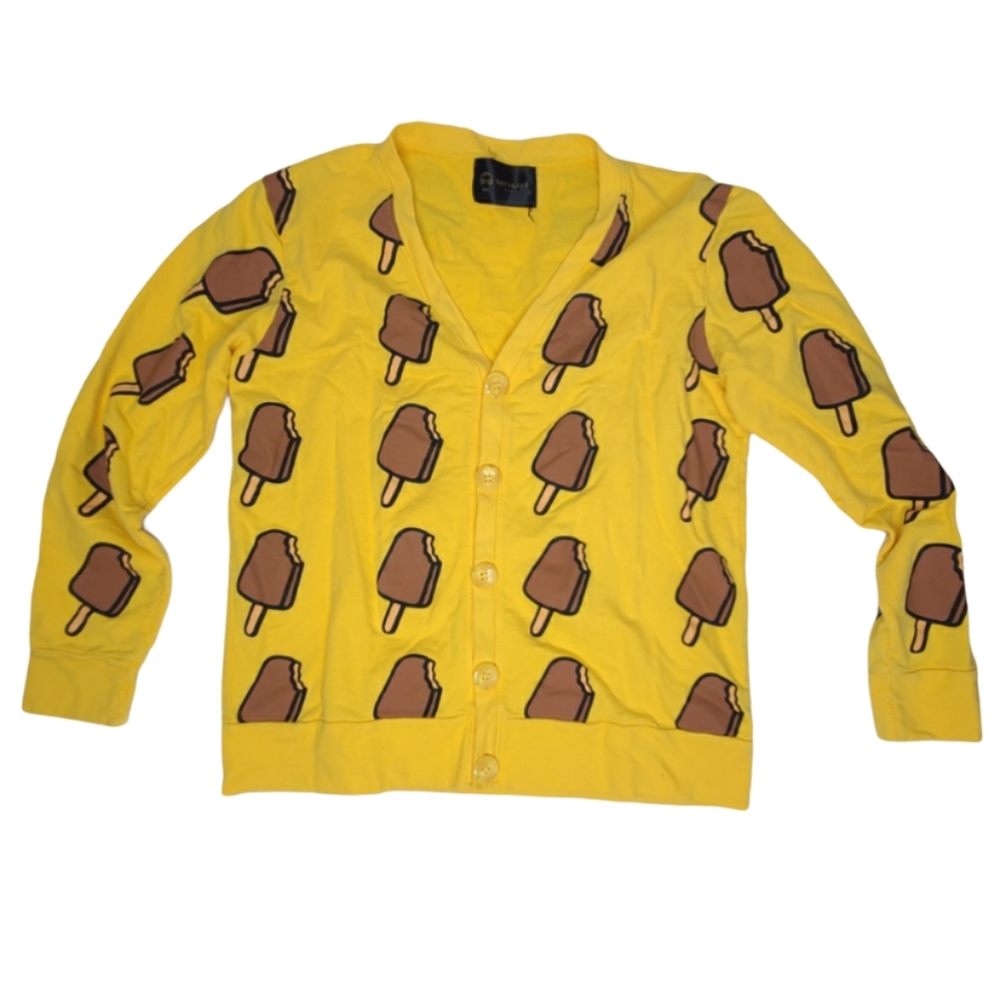 Mingili London ice cream bar knit cardigan medium